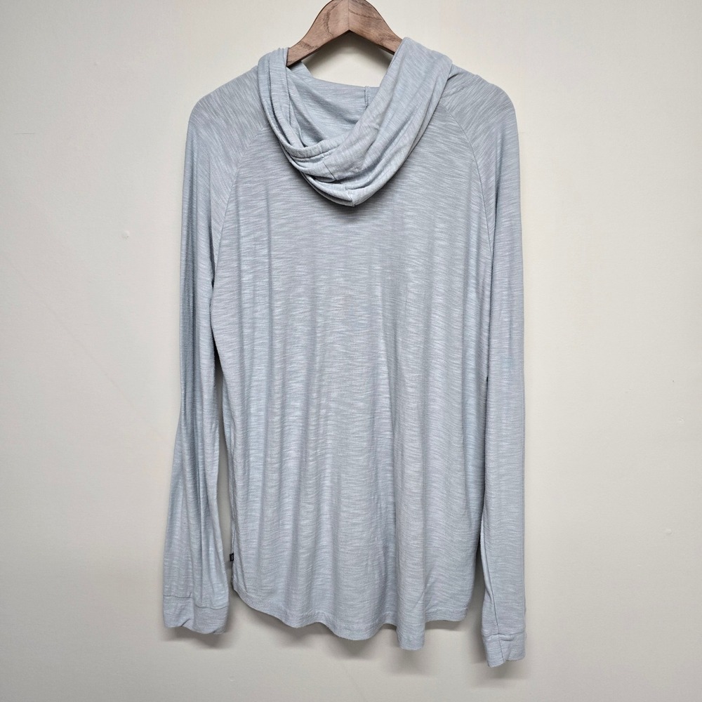 Free Fly Bamboo Hoodie Mens 2XL Light Blue Lightweight Breathable Coastal - Picture 5 of 13